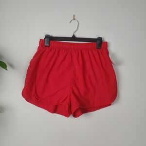 Land's End Men's Red Swim Shorts Baywatch Size Medium